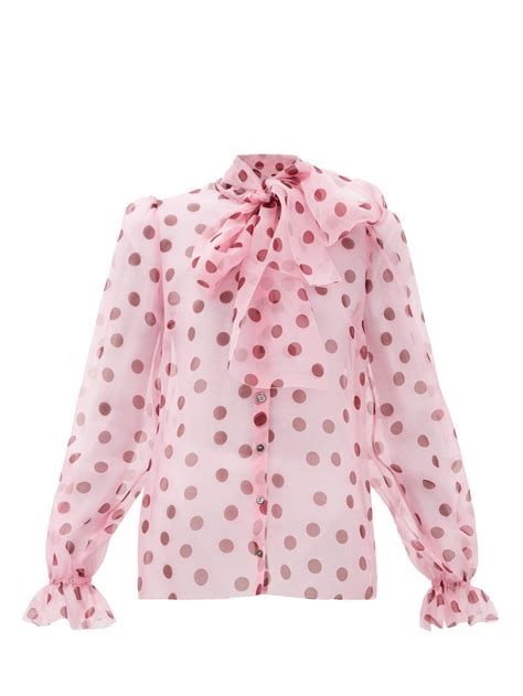 dolce gabbana organza blouse|Polka.